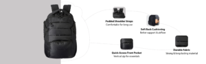 Modern Eco Backpack smart anti theft laptop backpack with usb charging port (copy)