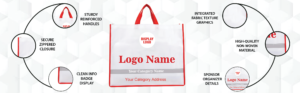 custom printed non woven shopping bag with handle – reusable eco friendly carry bag (copy)