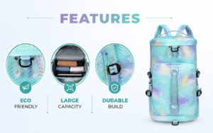 new large capacity travel backpack – stylish multi print hiking & laptop bag