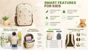 trendy kids backpack