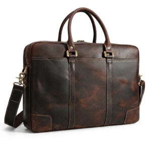vintage eco leather executive laptop bag