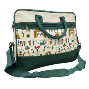 eco print canvas laptop messenger bag
