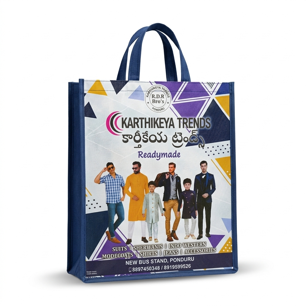 karthikeya trends custom printed non woven carry bag karthikeya trends custom printed non woven carry bag