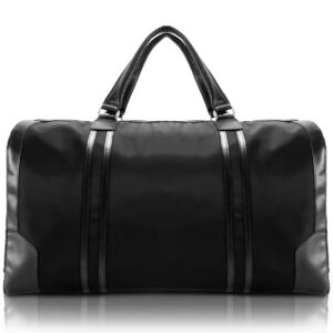 mart travel companion – multi color vegan leather duffle bag