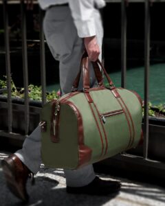 mart travel companion – multi color vegan leather duffle bag