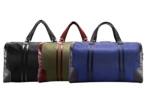 mart travel companion – multi color vegan leather duffle bag