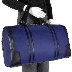 mart travel companion – multi color vegan leather duffle bag